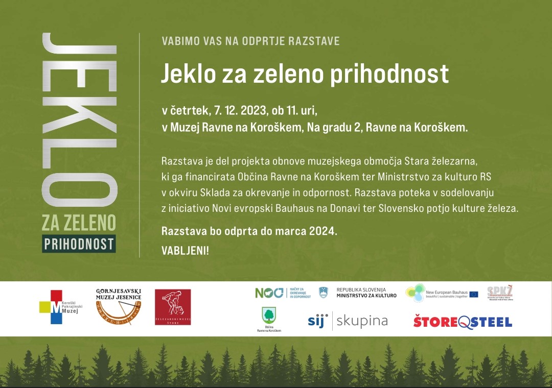 VABILO ODPRTJE RAZSTAVE JEKLO ZA ZELENO PRIHODNOST